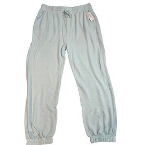 RISEN  Light Blue Sweatpants Joggers Lounge Pants Elastic Waist Pockets Size 3XL